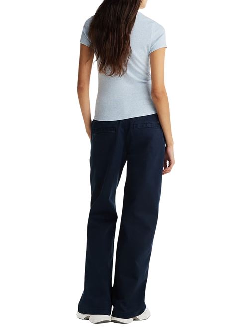 T-shirt donna azzurra in cotone Tommy Jeans | DW0DW20463DSC